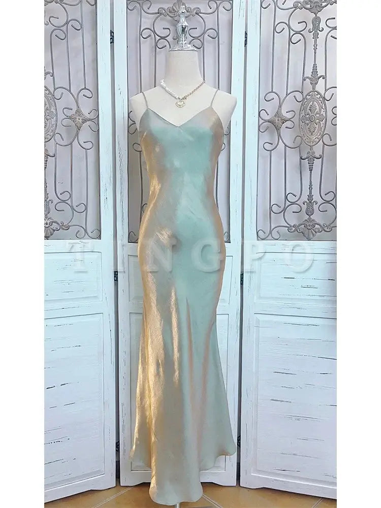 Wholesale Gorgeous Mermaid Spaghetti Straps Long Prom Dresses Evening Dress gowns evening dresses